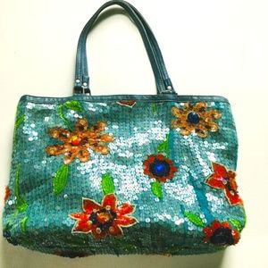 CHRISTIANA  VINTAGE  SEQUINED HANDBAG